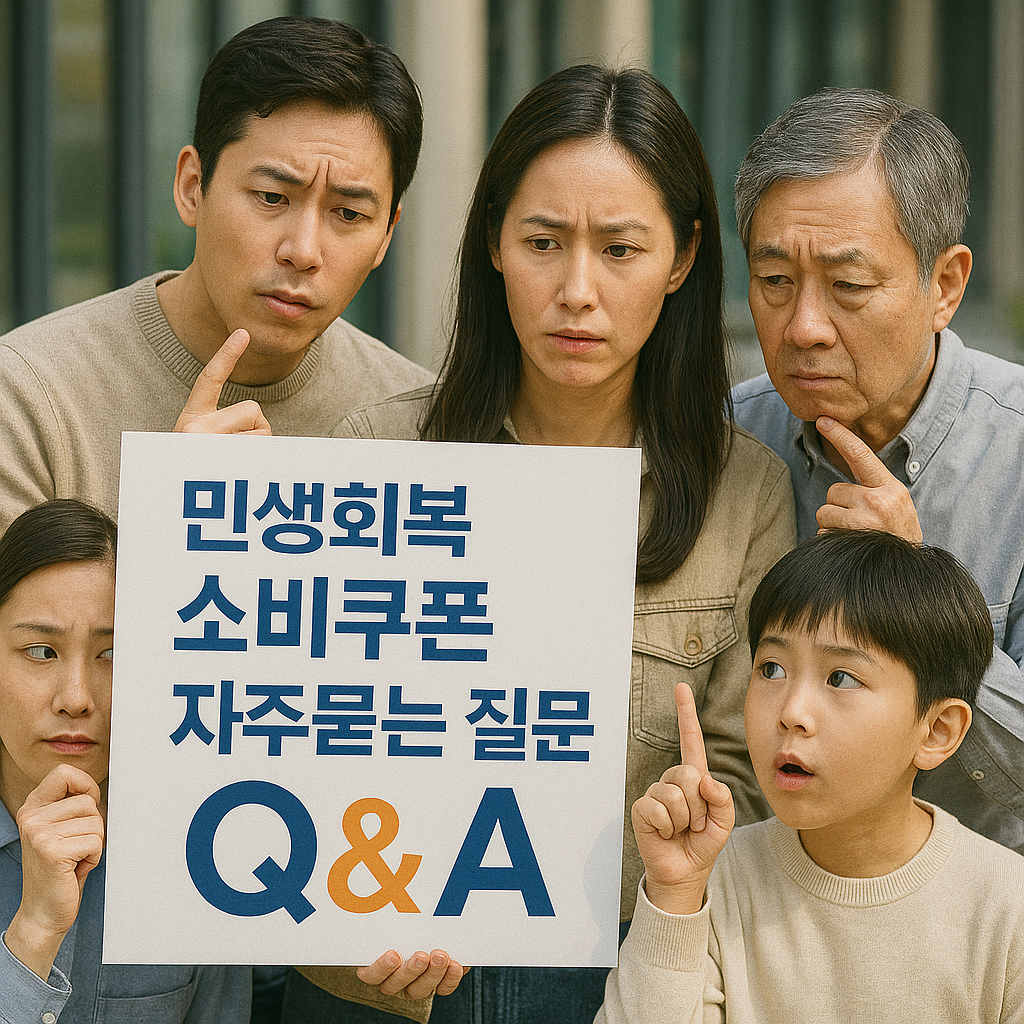 민생회복 소비쿠폰 자주 묻는 질문 정리 Q&A