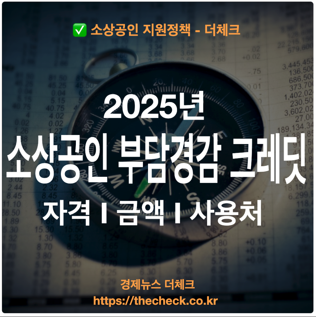 소상공인 부담경감 크레딧 신청자격 금랙 사용처 정리