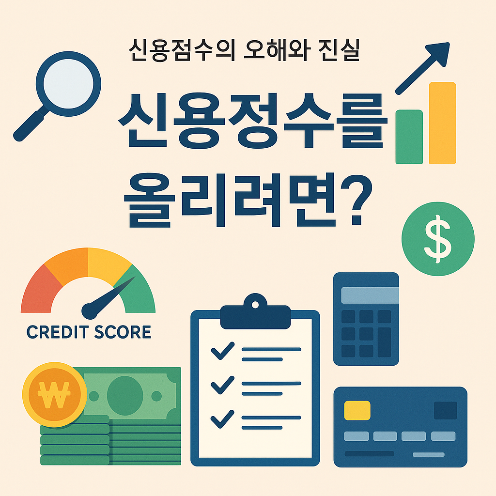신용점수 올리는 실전 전략, 오해부터 진실까지 완벽 해부