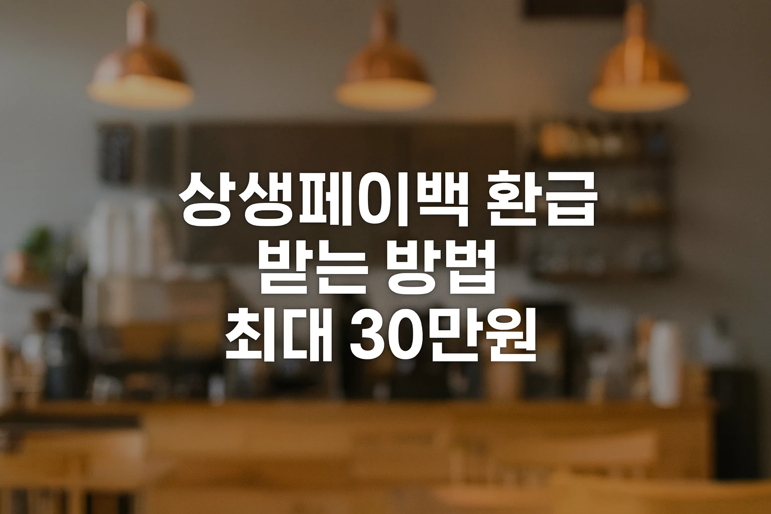 상생페이백 신청 최대 30만 원 환급받는 방법[홈페이지]