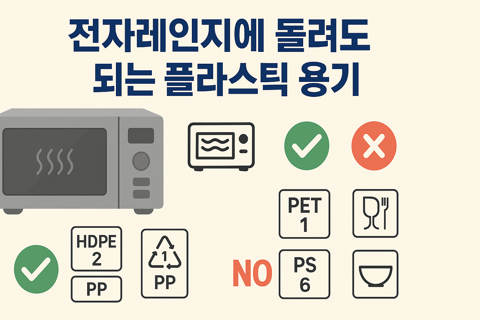 전자레인지에 안전한 플라스틱 용기 선택법
