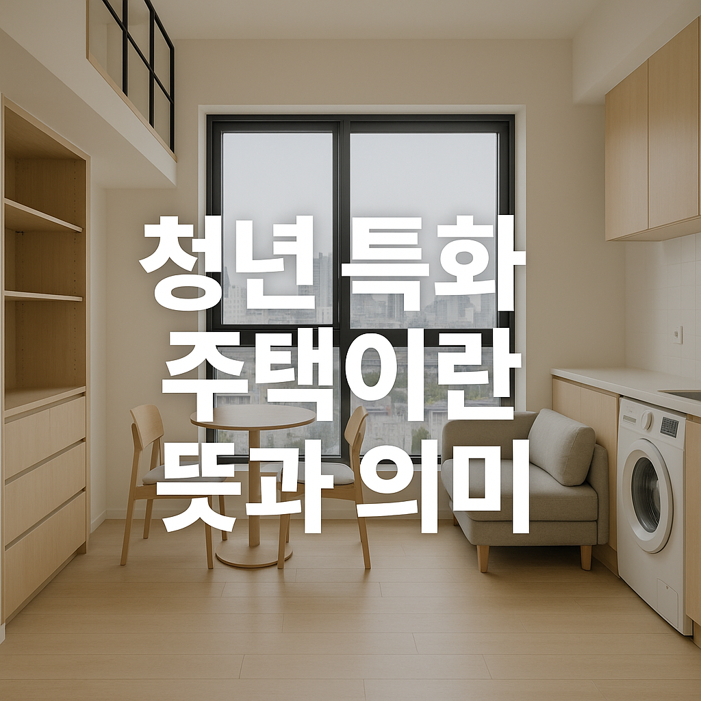 청년특화주택이란? 뜻과 의미 2025년