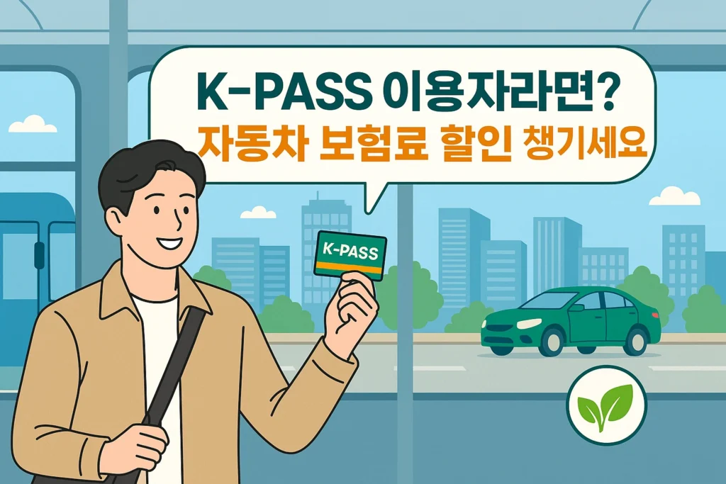 K-패스 이용자 자동차 보험료 최대 50% 할인 받는 방법