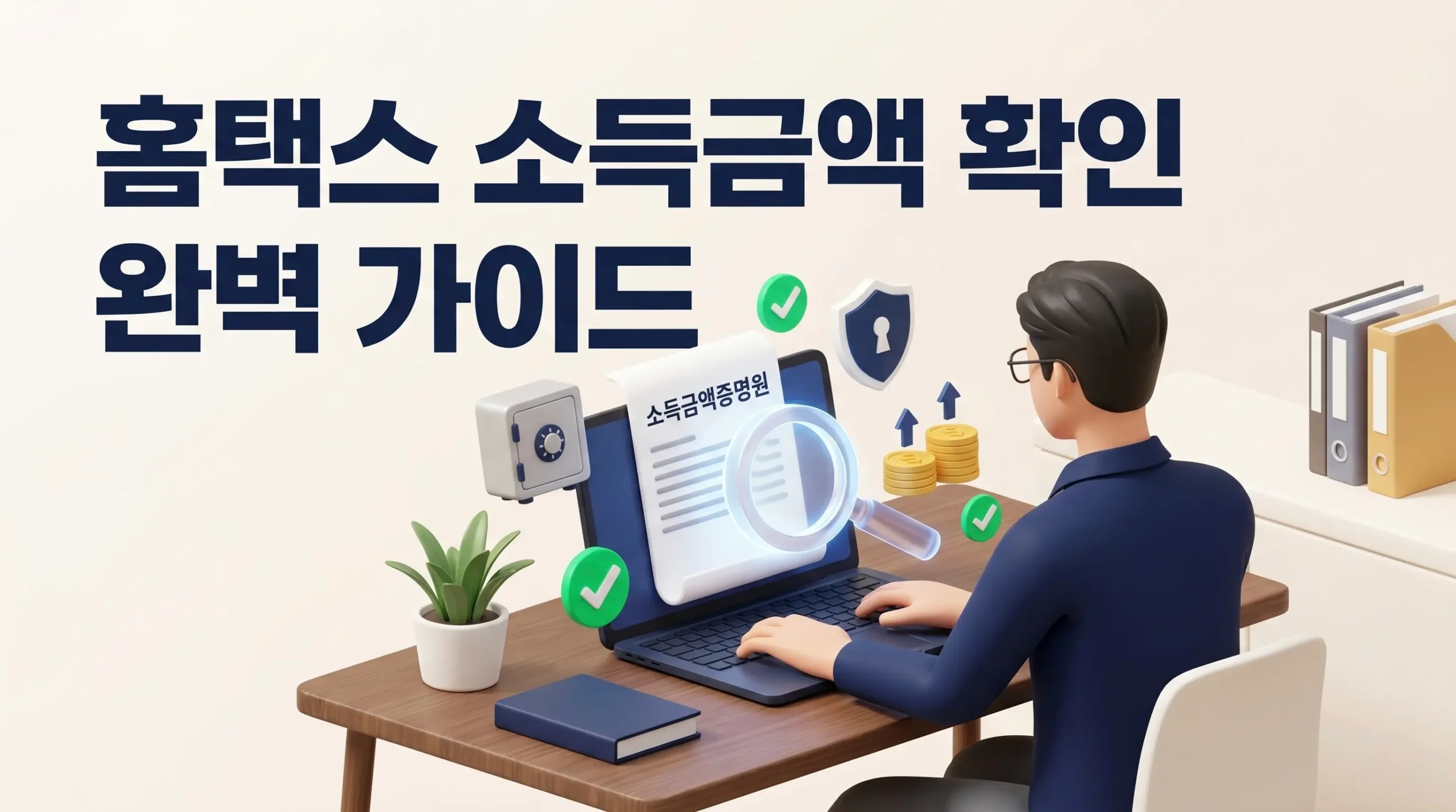 소득금액증명원 발급 방법, 홈택스 내 연 소득 확인 정부지원금 신청 서류