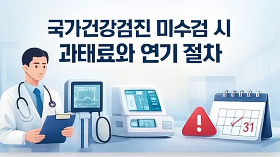 국가건강검진 미수검 시 과태료와 연기 절차