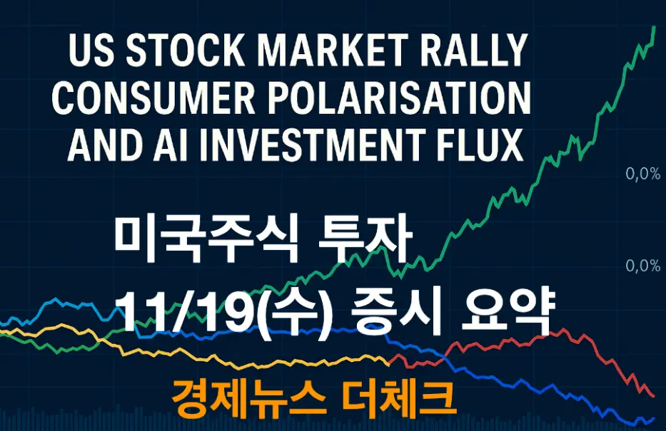 미국주식 투자 11/19(수) 증시 요약 소비 양극화 심화 속 기술주 반등