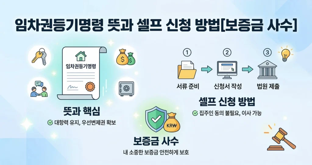 임차권등기명령 뜻과 셀프 신청 방법[보증금 사수]