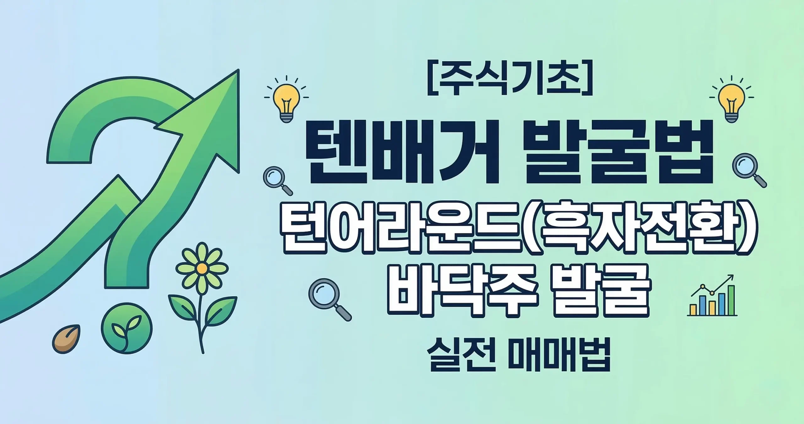 [주식기초] 텐배거 발굴법 턴어라운드(흑자전환) 바닥주 발굴하는 실전 매매법
