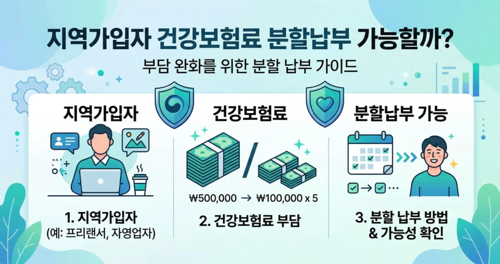 지역가입자 건강보험료 분할납부 가능할까?