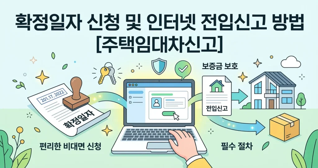 확정일자 신청 및 인터넷 전입신고 방법[주택임대차신고]