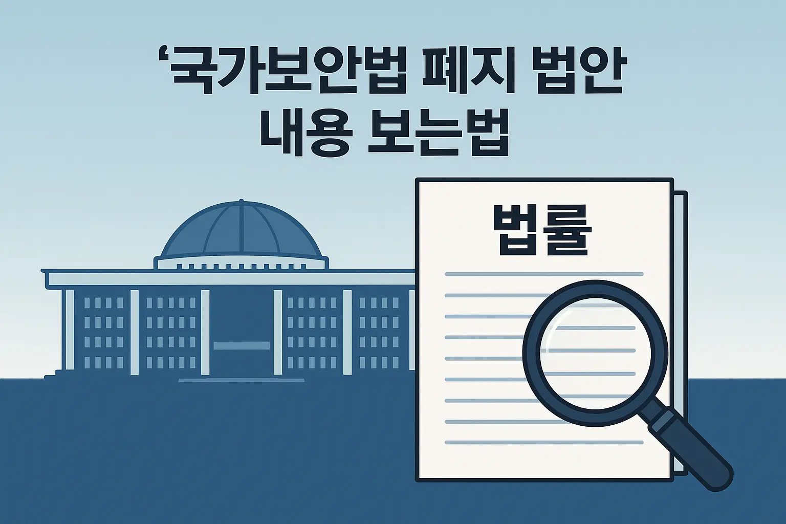 국가보안법 폐지 법률안 내용 및 발의자 31명