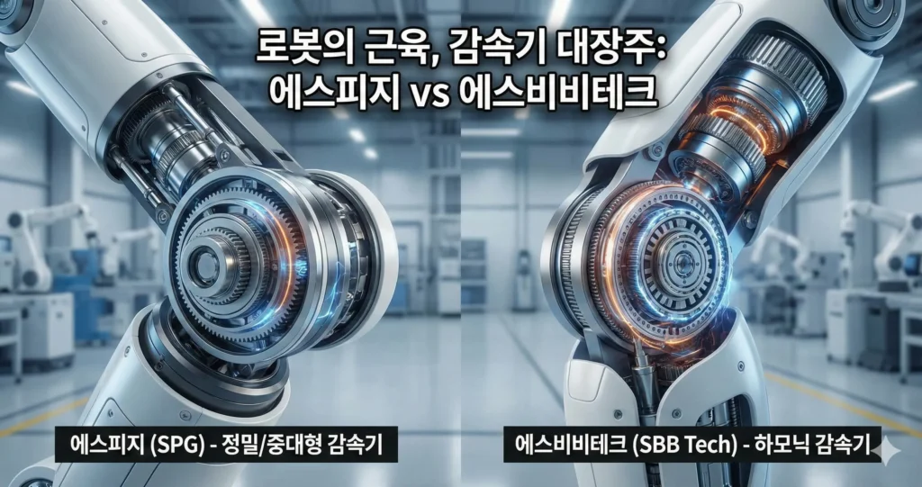 로봇 감속기 대장주 에스피지 vs 에스비비테크 기술력 승자
