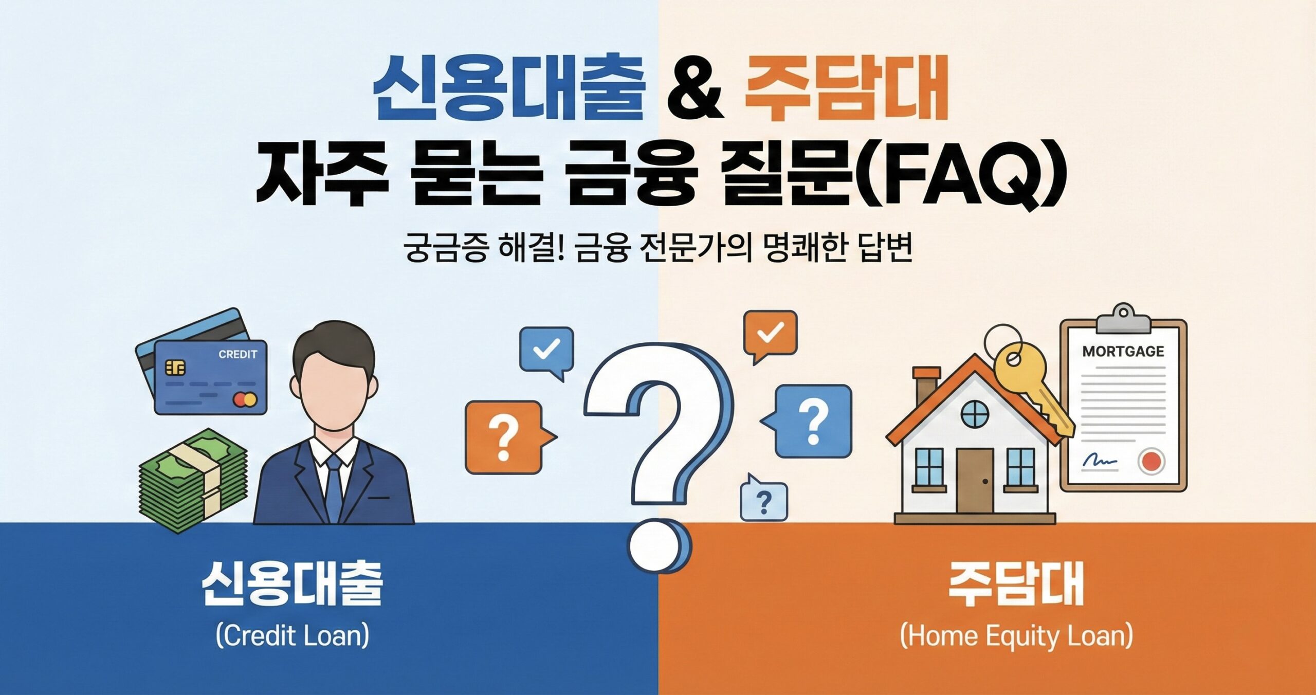 대출 금리 비교 사이트 및 기준금리 코픽스 자주 묻는 질문(FAQ)