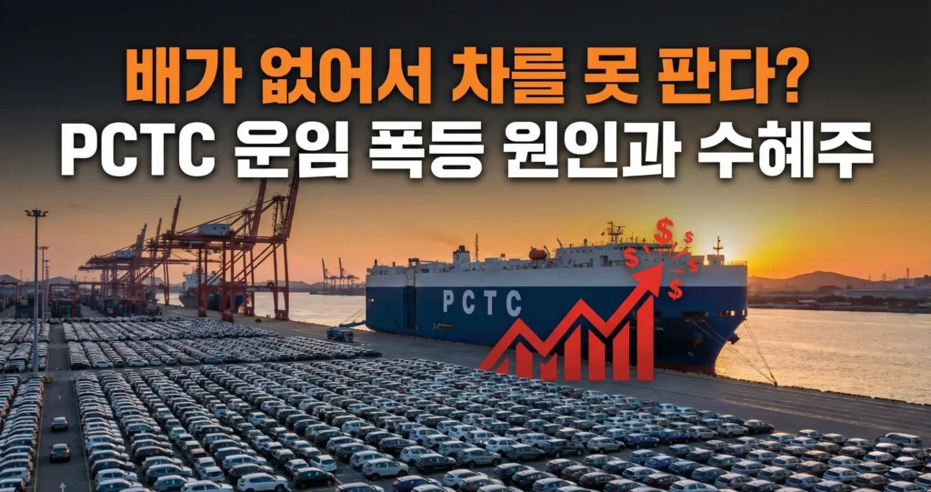 배가 없어서 차를 못 판다? PCTC 운임 폭등 원인과 수혜주