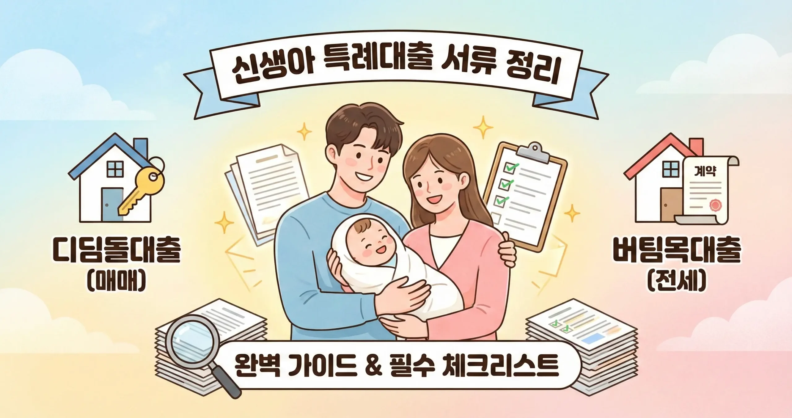 신생아 특례대출 서류 정리 디딤돌&버팀목대출