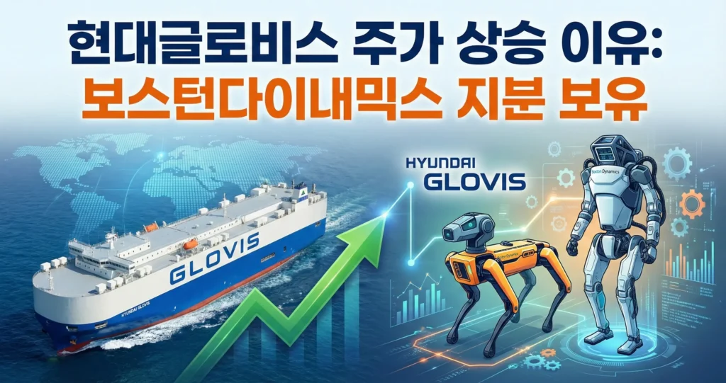 현대글로비스 주가 상승 이유 보스턴다이내믹스 지분 보유