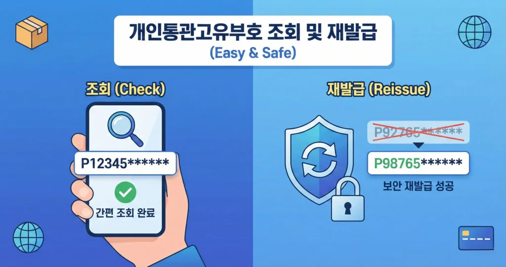 개인통관번호 조회 및 개인통관고유부호 재발급 방법