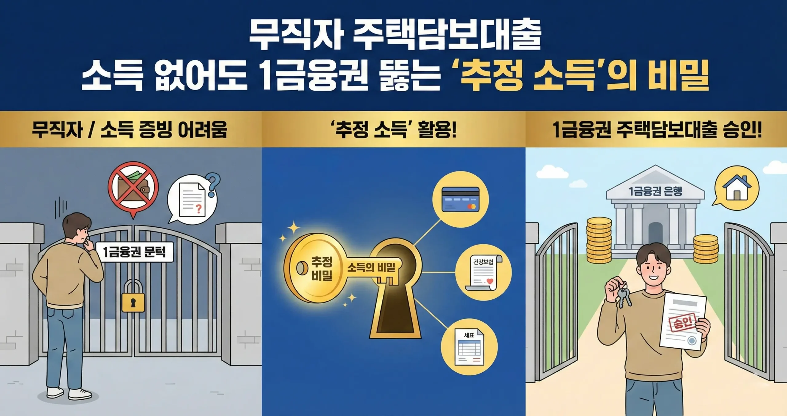 무직자 주택담보대출 소득 없어도 1금융권 뚫는 '추정 소득'의 비밀