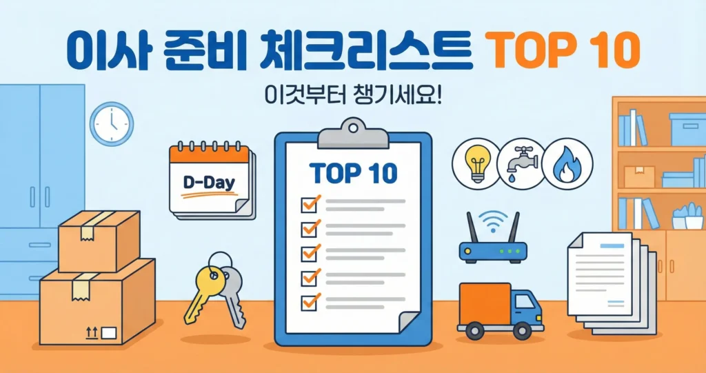 이사 준비 체크리스트 TOP 10 이것부터 챙기세요!
