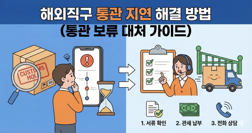 해외직구 통관 지연 해결 방법(통관 보류 대처 가이드)