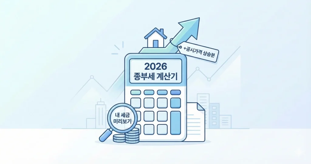[2026 최신] 종부세 계산기 공시가격 상승분 반영 내 세금 미리보기