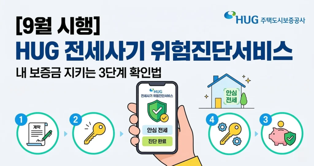 [9월 시행] HUG 전세사기 위험진단서비스, 내 보증금 지키는 3단계 확인법