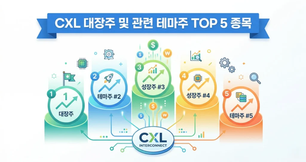 CXL 대장주 및 관련 테마주 TOP 5 종목