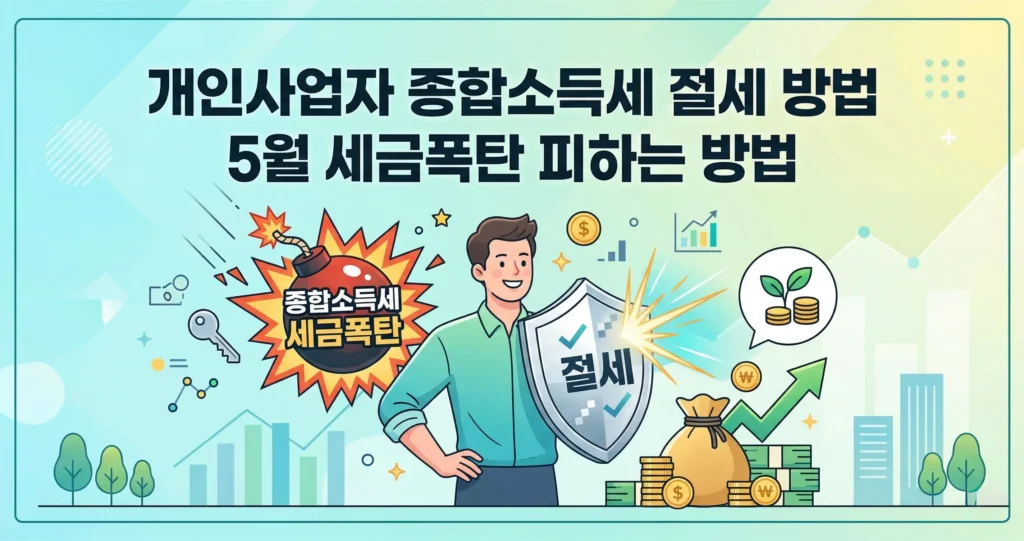 개인사업자 종합소득세 절세 방법 5월 세금폭탄 피하는 방법