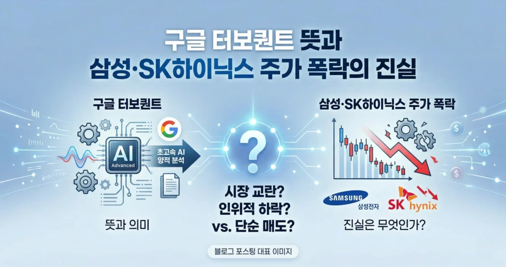 구글 터보퀀트 뜻과 삼성·SK하이닉스 주가 폭락의 진실