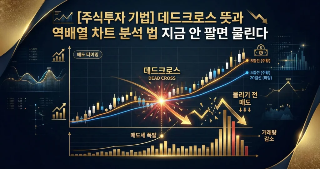 데드크로스 뜻과 역배열 차트 분석 법 지금 안 팔면 물린다