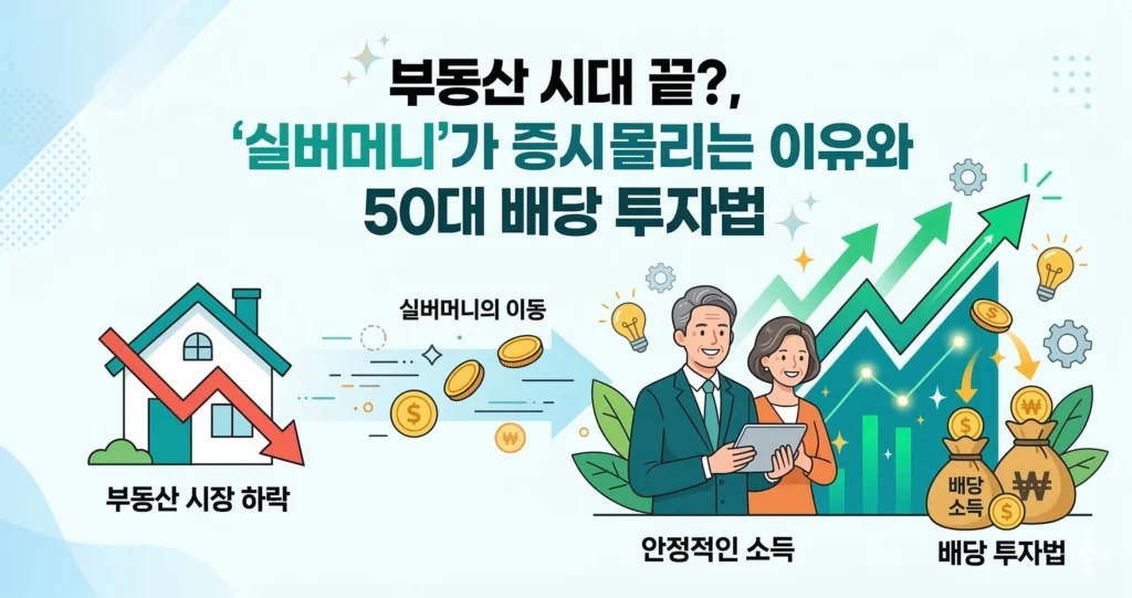 부동산 시대 끝?, '실버머니'가 증시로 몰리는 이유와 50대 배당 투자법