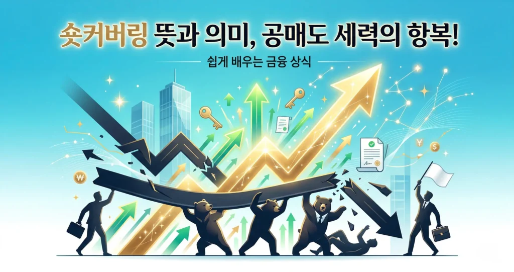 숏커버링 뜻과 의미, 공매도 세력의 항복![주식용어]