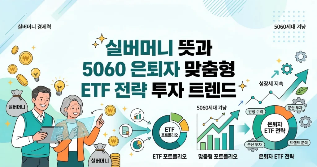 실버머니 뜻과 5060 은퇴자 맞춤형 ETF 전략 투자 트렌드