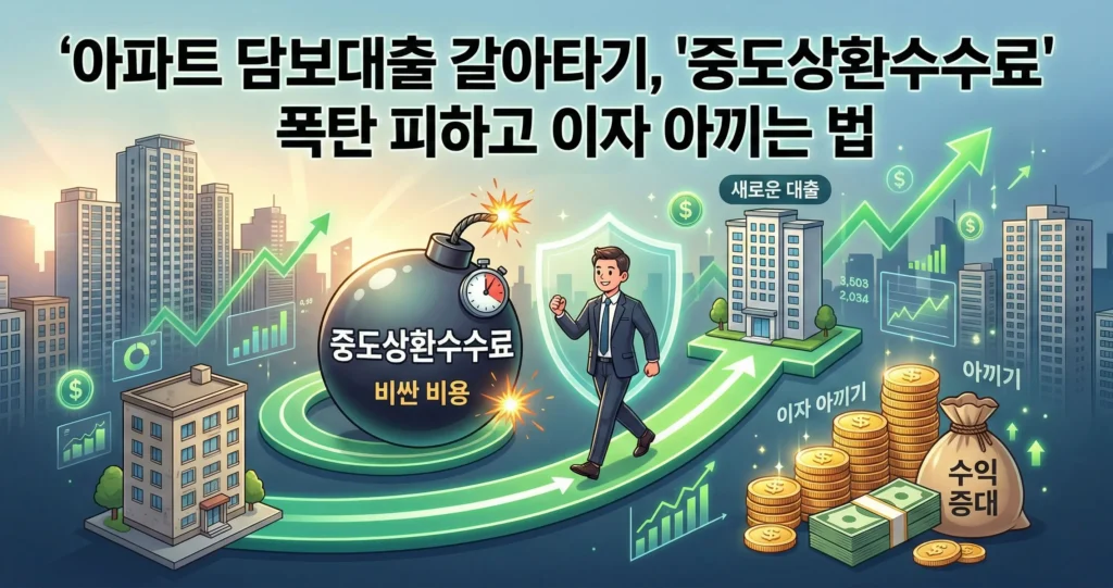 아파트 담보대출 갈아타기, '중도상환수수료' 폭탄 피하고 이자 아끼는 법