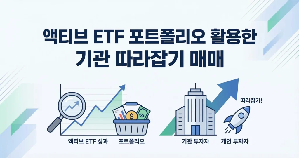 액티브 ETF 포트폴리오 활용한 기관 따라잡기 매매