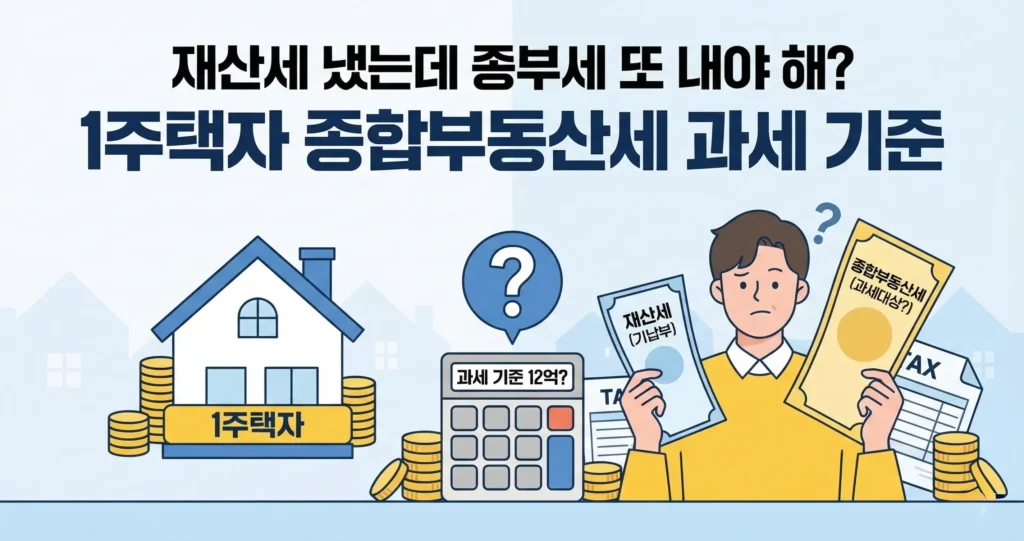 재산세 냈는데 종부세 또 내야 해? 1주택자 종합부동산세 과세 기준
