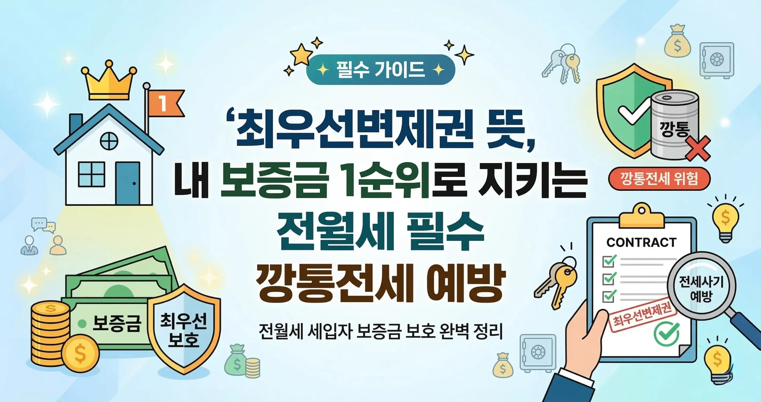 최우선변제권 뜻, 내 보증금 1순위로 지키는 전월세 필수 깡통전세 예방