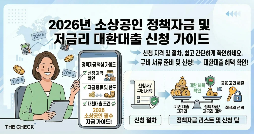 2026년 소상공인 정책자금 및 저금리 대환대출 신청 가이드
