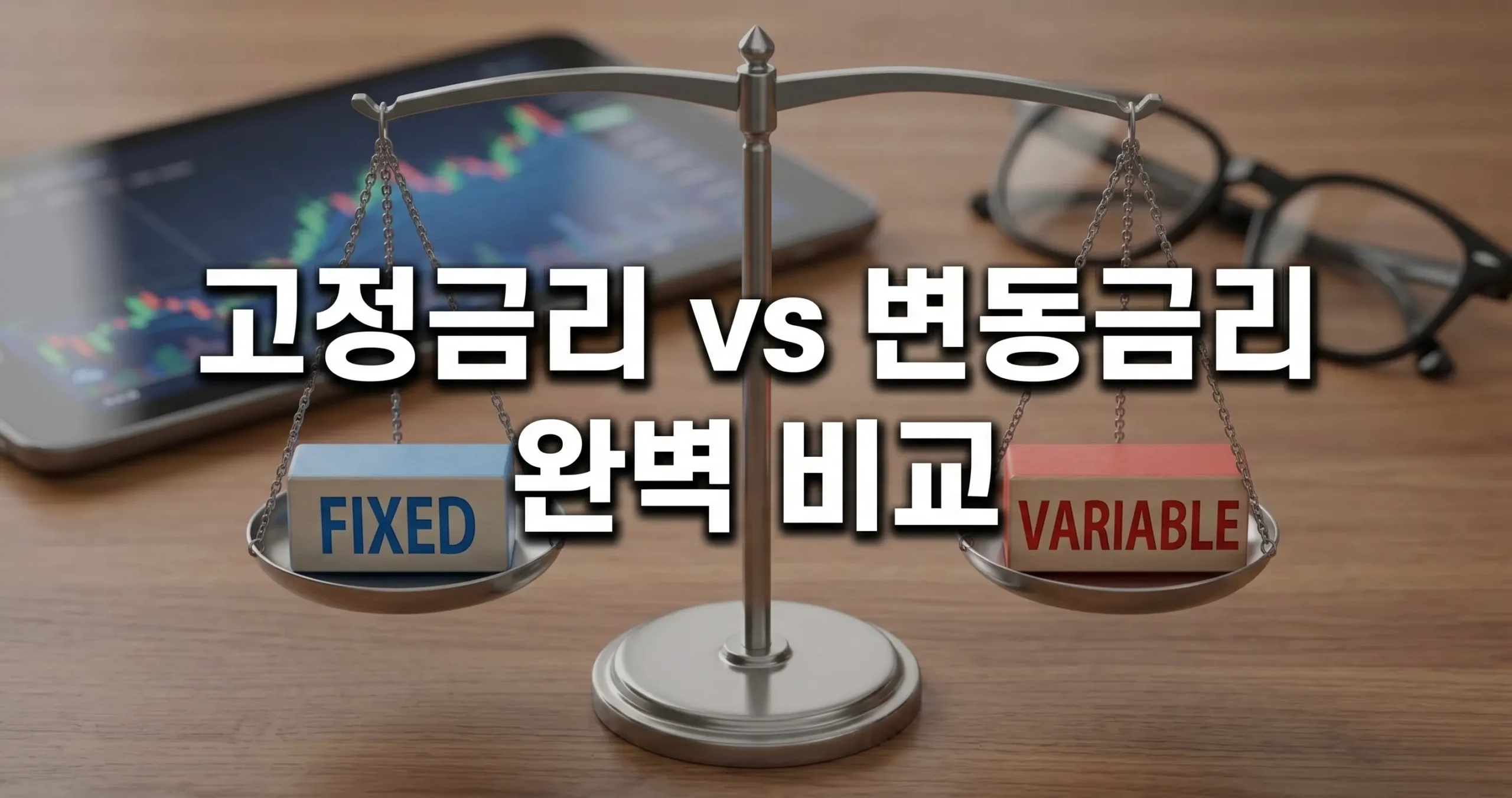 고정금리 vs 변동금리 비교 이거 모르면 돈 못모은다