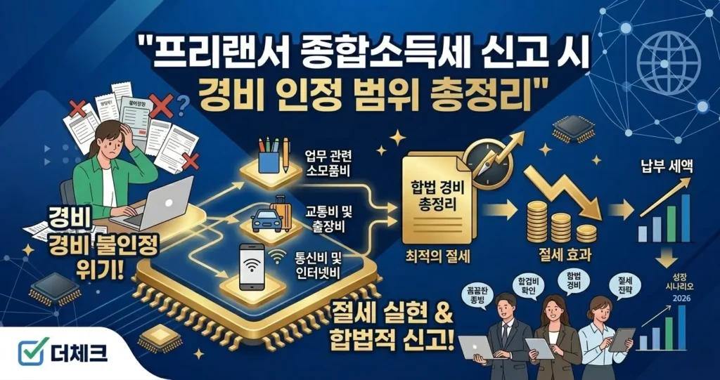 프리랜서 종합소득세 신고 시 경비 인정 범위 총정리