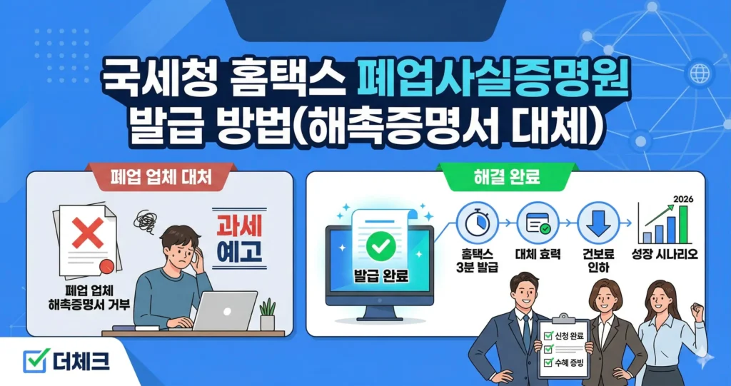 폐업사실증명원 발급 방법 (feat. 국세청 홈택스)