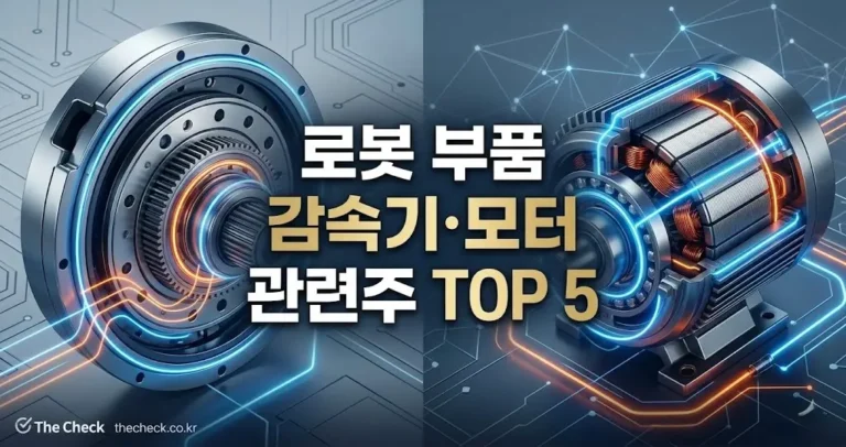 AI 반도체 다음은 ‘로봇 부품’? 감속기·모터 관련주 TOP 5 종목