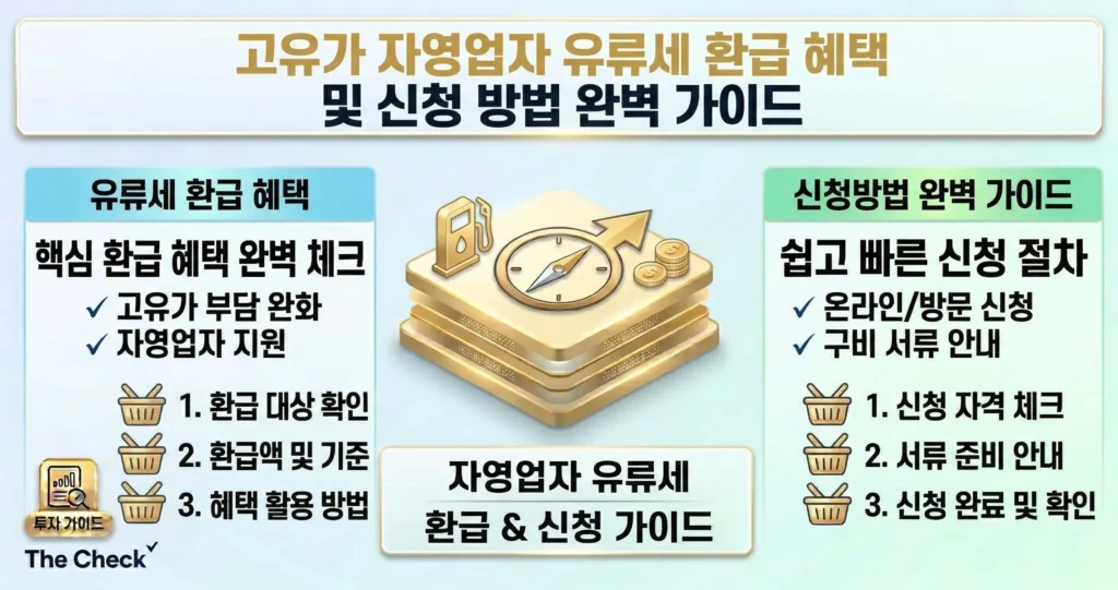 고유가 자영업자 유류세 환급 혜택 및 신청 방법 완벽 가이드