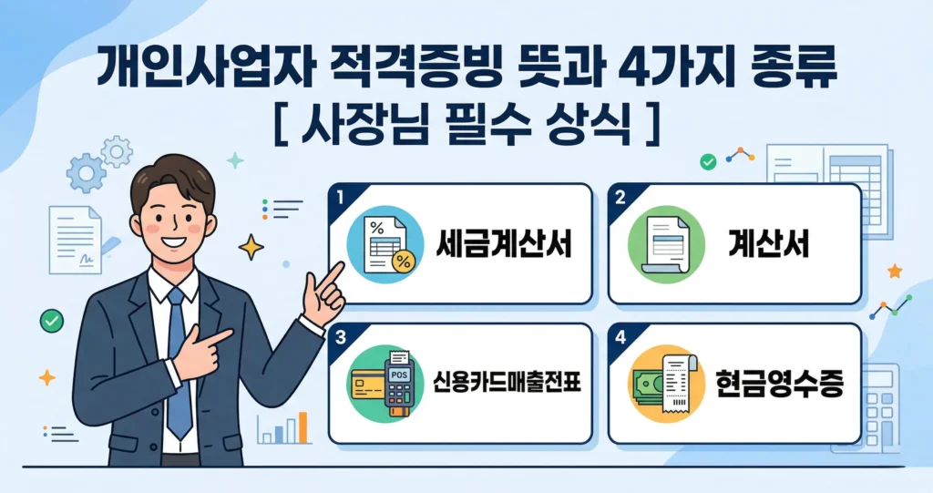 개인사업자 적격증빙 뜻과 4가지 종류[ 사장님 필수 상식 ]
