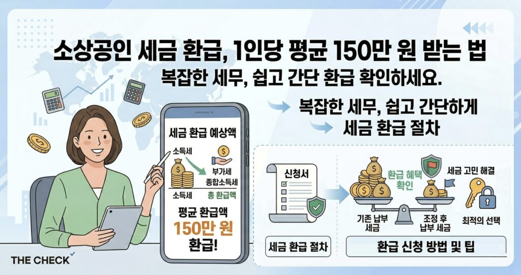 소상공인 세금 환급, 1인당 평균 150만 원 받는 법