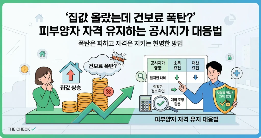 집값 올랐는데 건보료 폭탄? 피부양자 자격 유지하는 공시지가 대응법