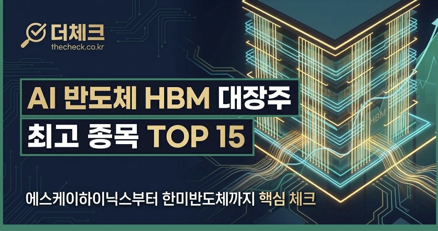 HBM 테마주 대장주 순위 TOP 15와 차세대 HBM4 밸류체인 수혜 종목