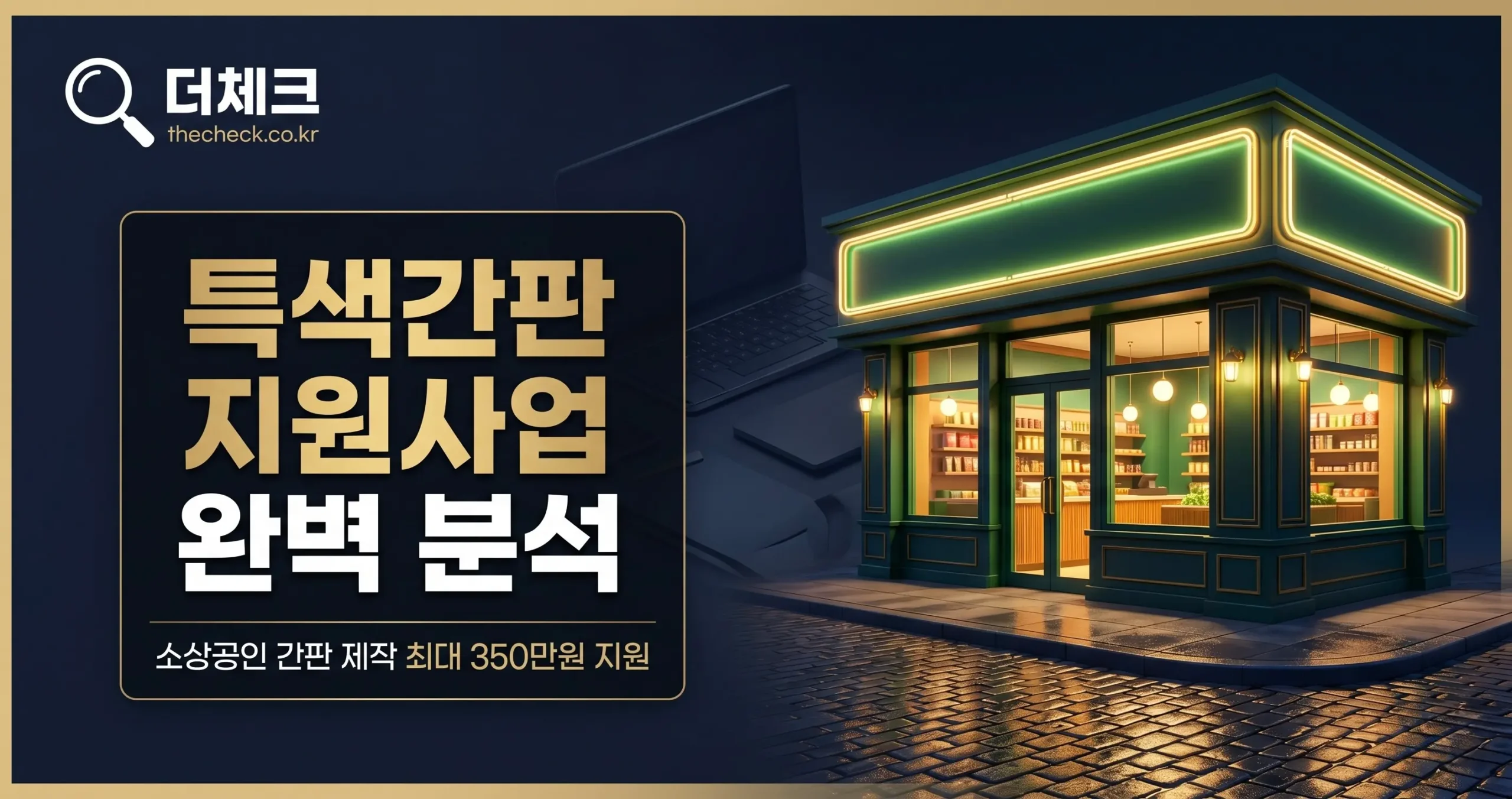인천 소상공인 지원사업 특색간판 100개소 확정! 최대 350만 원