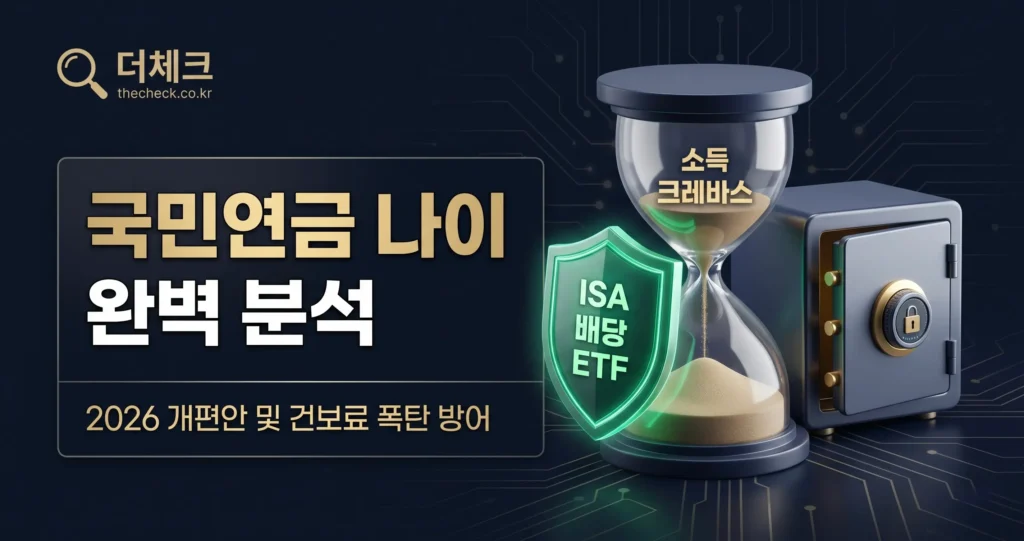 1969년생 국민연금 수령나이 65세 2026 개편안과 건보료 폭탄 피하는 방법