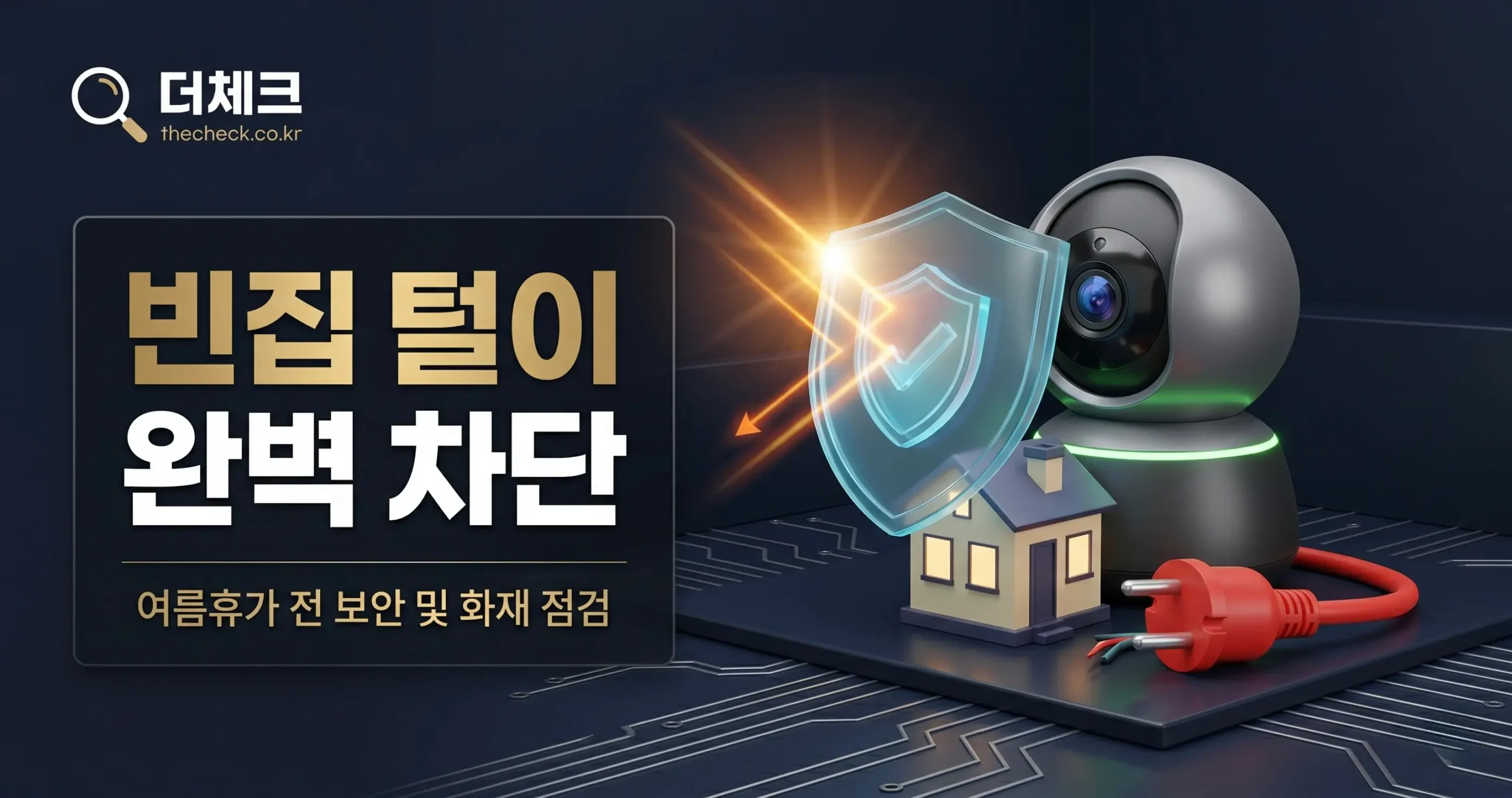 여름휴가 빈집 털이 완벽 차단! 스마트 보안 시스템 및 화재 예방 체크리스트